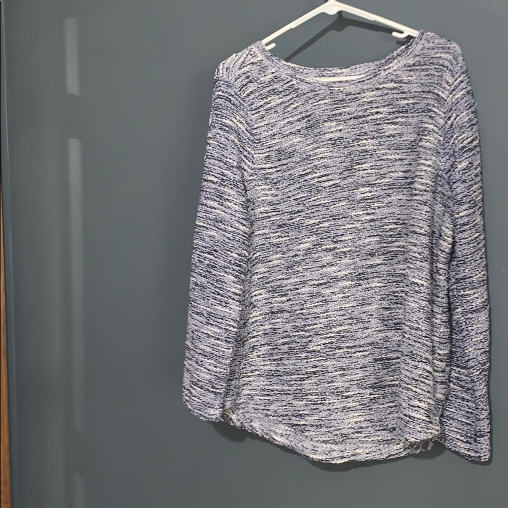 Craft and Barrel sweater blue and white